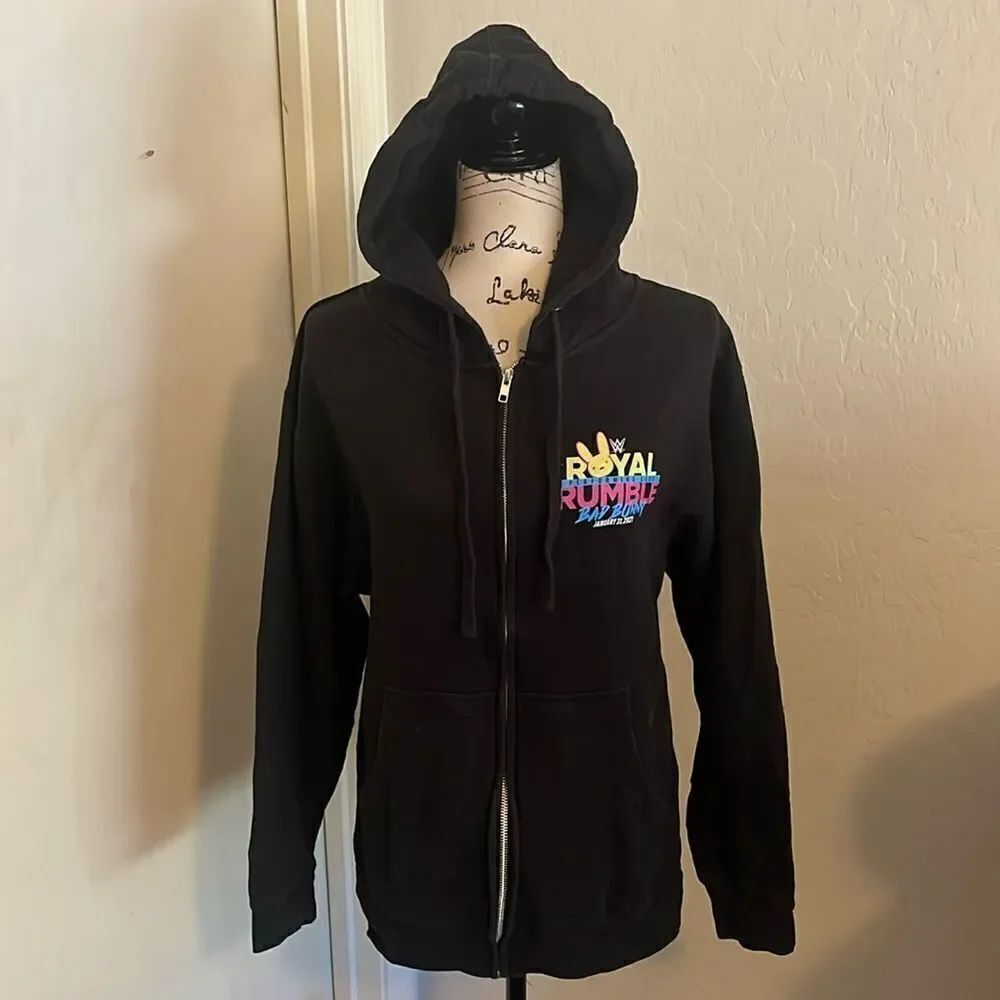 Bad Bunny Royal Rumble Black Graphic Hoodie Sweatshirt Music Artist